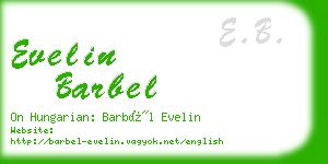 evelin barbel business card